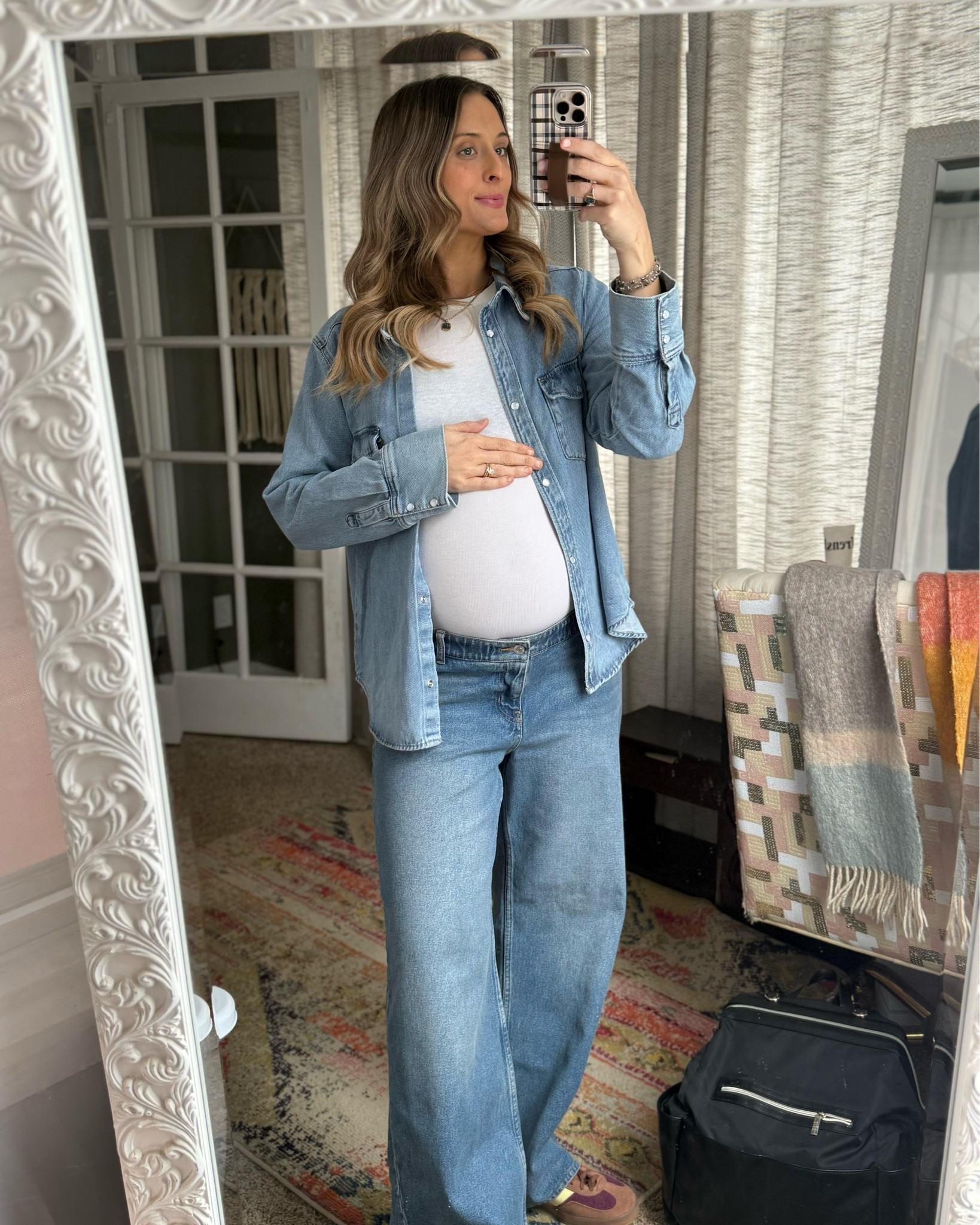 My favorite before and after baby jeans! I’ve tried every pair of maternity or oversized jeans during my first pregnancy and these are by far my favorite! A new staple during pregnancy #2! 

#LTKBaby #LTKBump #LTKSaleAlert