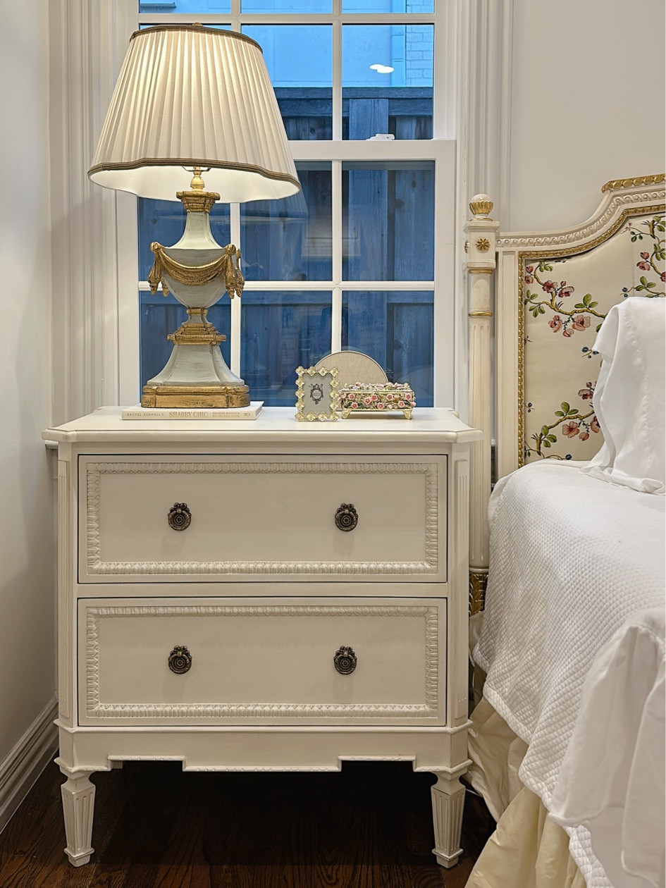 Nightstands for our guest room arrived that I think I’m stealing for our room!