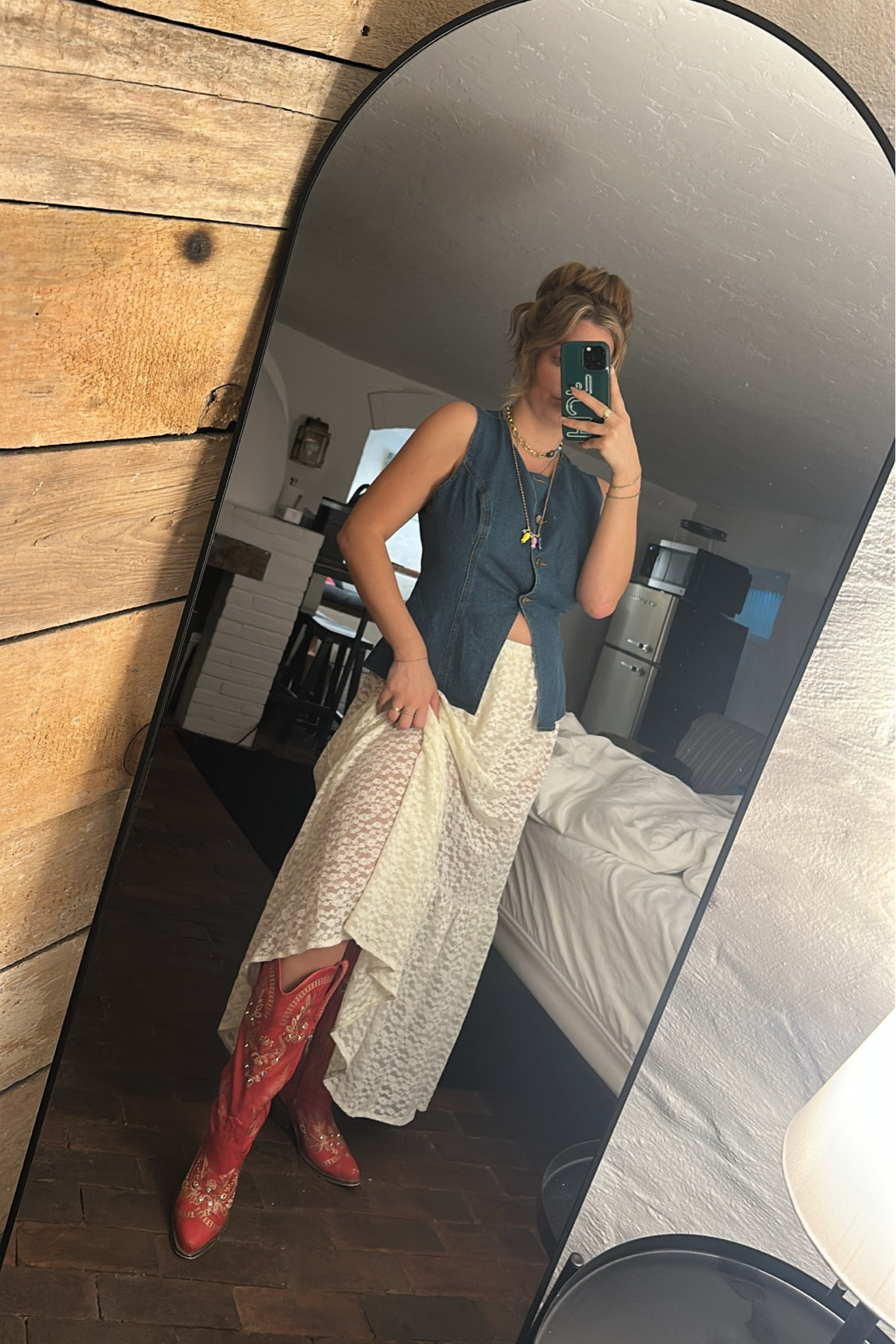 Lace skirt - wearing size S! 

#LTKmidsize #LTKSeasonal #LTKstyletip