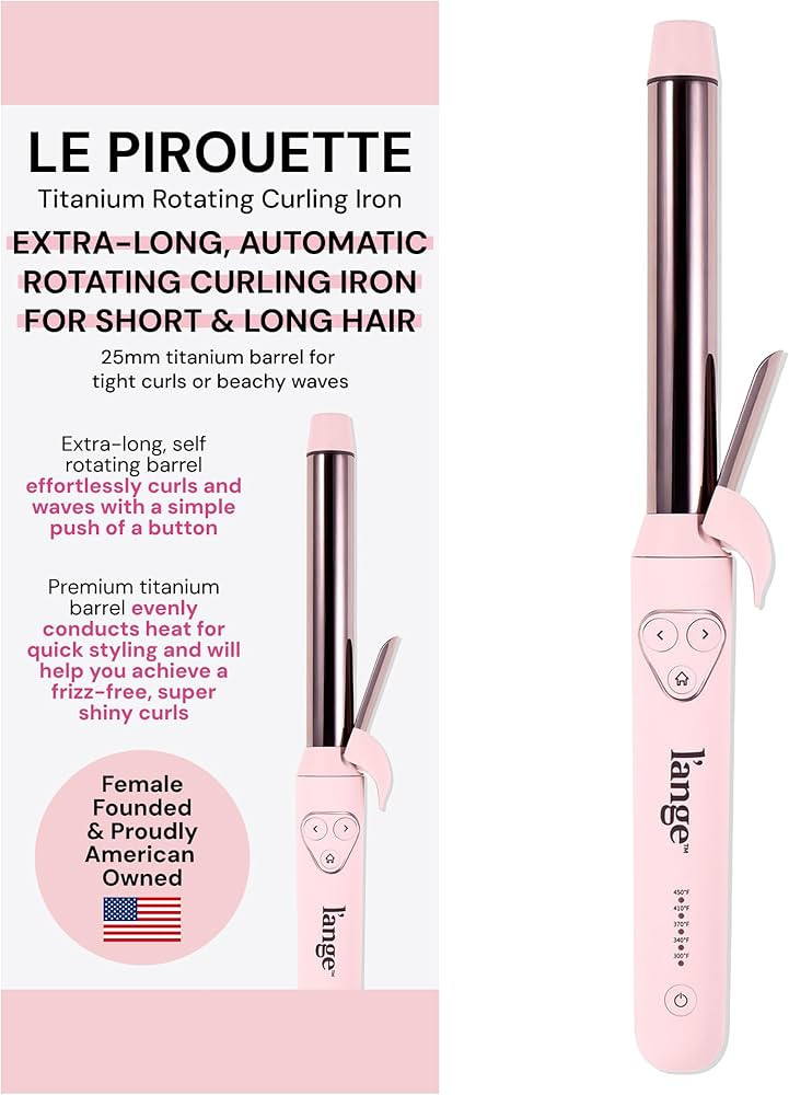 L'ANGE HAIR Le Pirouette 25MM Titanium Rotating Curling Iron Self-Rotating Curler | Curls and Wav... | Amazon (US)