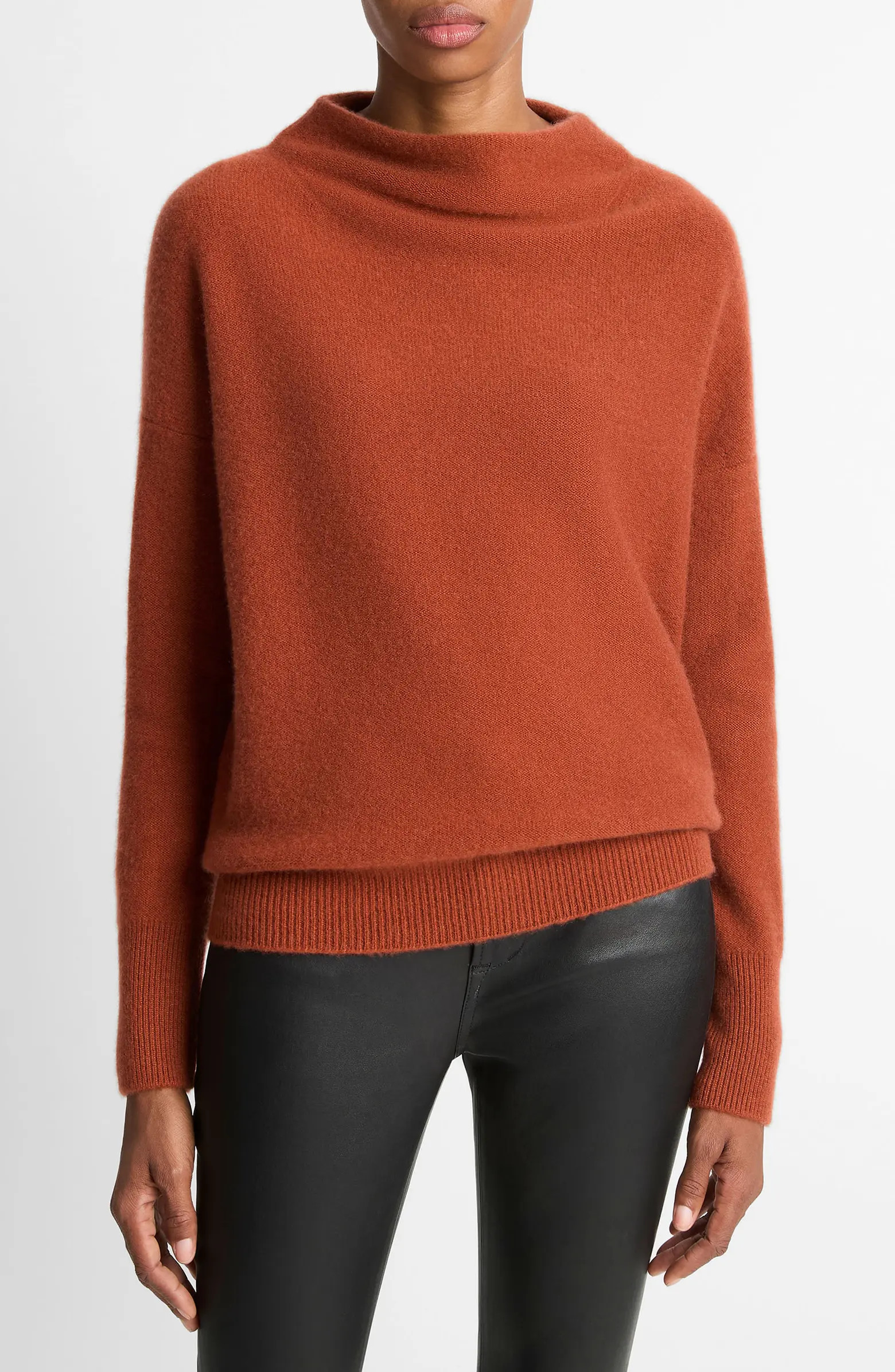 Boiled Cashmere Funnel Neck Pullover | Nordstrom