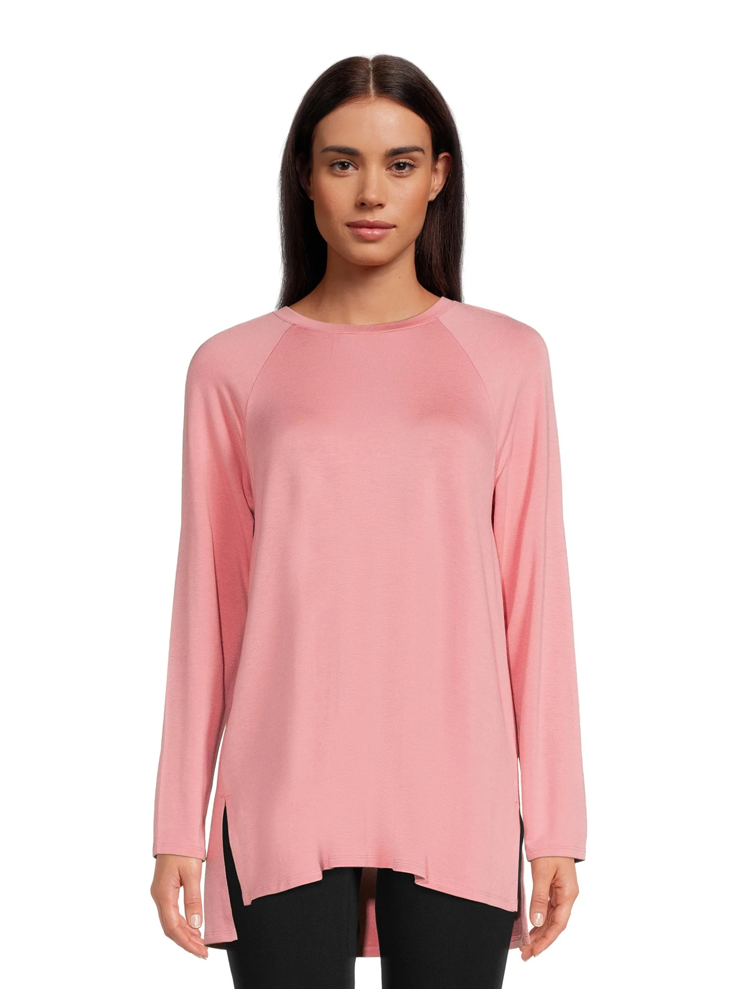 Time and Tru Women's Raglan Sleeve Tunic Top | Walmart (US)