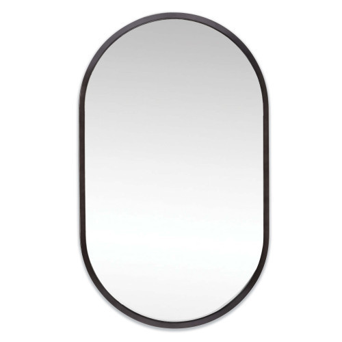 Regina Andrew Canal Oval Mirror Steel | Gracious Style