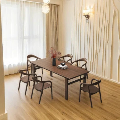 All Solid Wood Dining Table Rectangular Dining Table | Wayfair North America