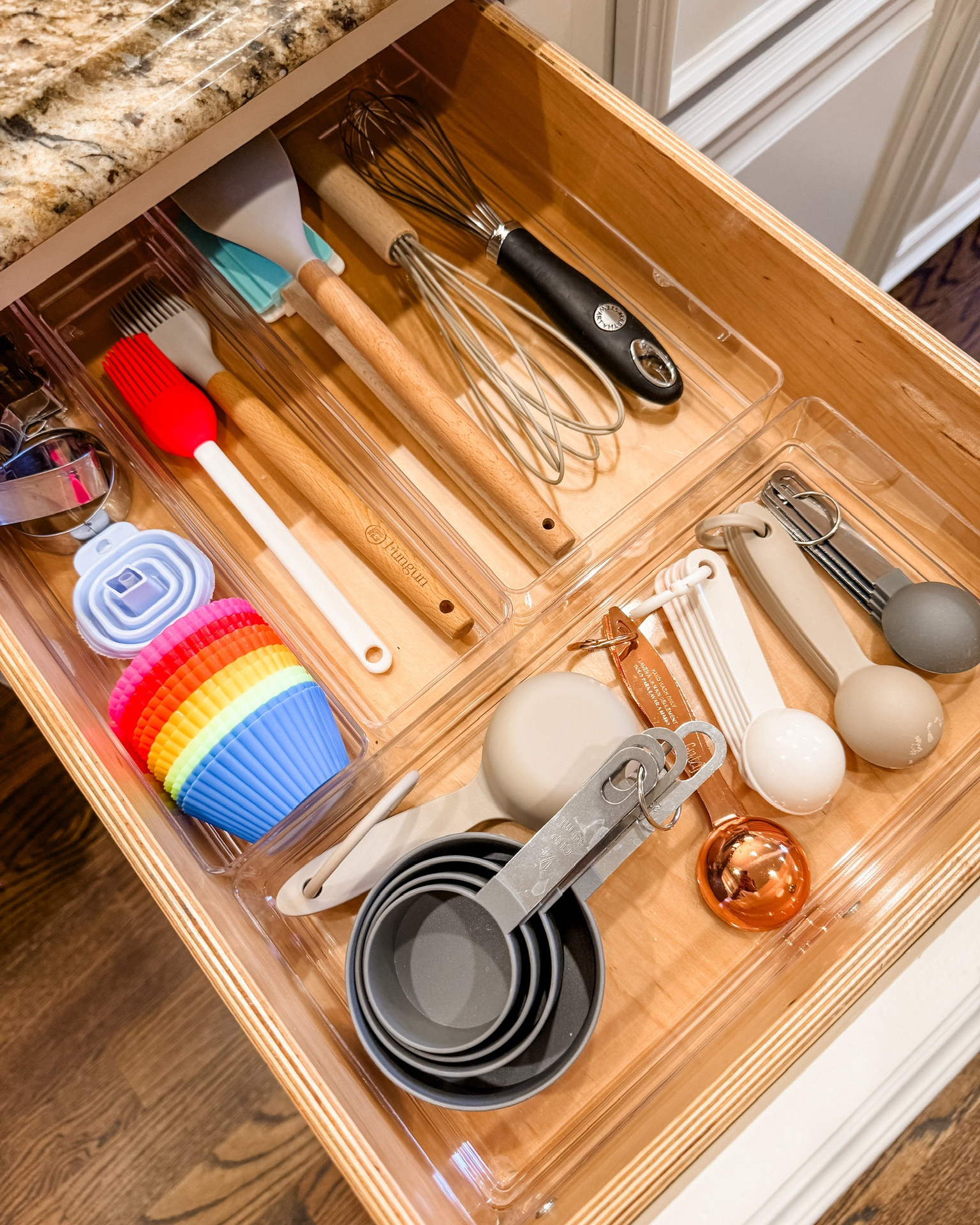 No one wants to close a drawer and hear their belongings sloshing around! Even just adding some clear organizers to your drawers can make you feel 20x more organized AND FUNCTIONAL!

One of the most affordable upgrades for efficiency and aesthetics! 👀💛🎖️

#LTKHome #LTKmomlife #LTKselfcare