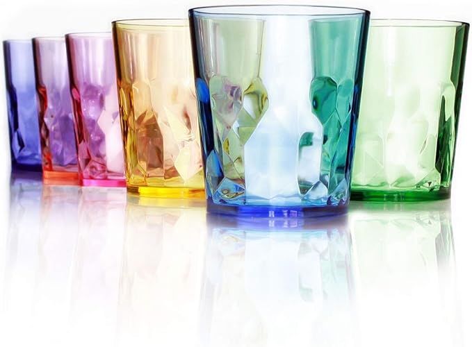 SCANDINOVIA - 13 oz Unbreakable Premium Drinking Glasses - Set of 6 - Tritan Plastic Tumbler Cups... | Amazon (US)
