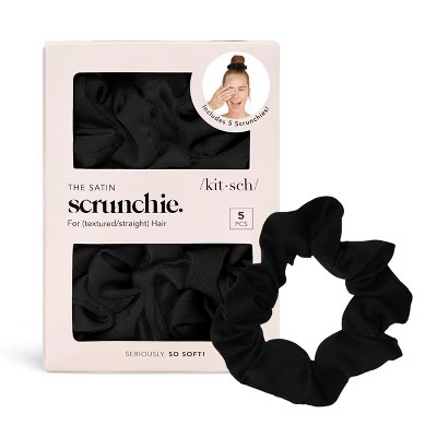 Kitsch Sleep Satin Scrunchies - 5pk | Target