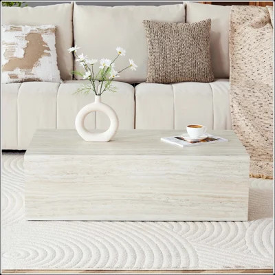 Modern Light Wood Grain MDF Coffee Table | Wayfair North America