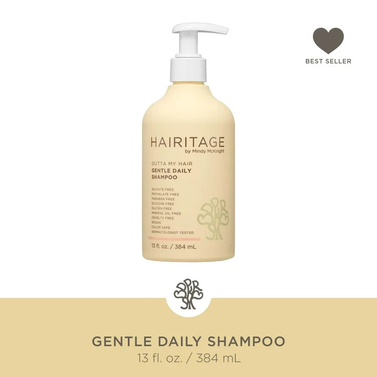 Hairitage Outta My Hair Gentle Daily Moisturizing Shampoo with Jojoba Oil & Aloe Vera 5, 13 fl. o... | Walmart (US)