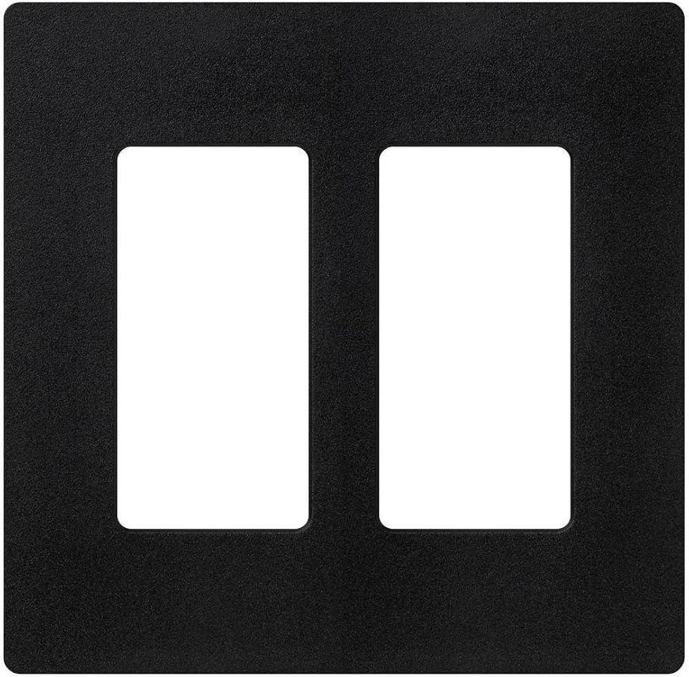 Lutron Claro 2 Gang Decorator/Rocker Wallplate, Satin, Midnight (1-Pack) | SC-2-MN | Amazon (US)