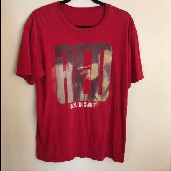 Taylor Swift RED T Shirt; concert tee shirt | Poshmark