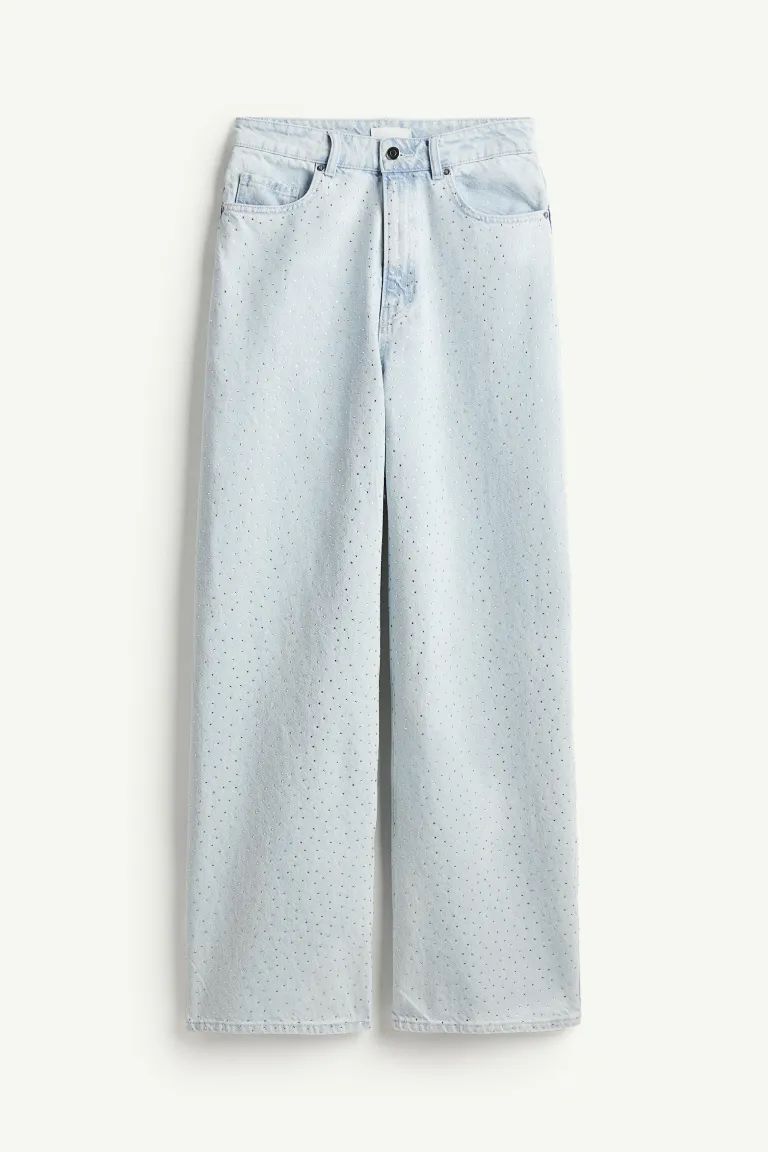 Rhinestone-embellished Jeans | H&M (US + CA)