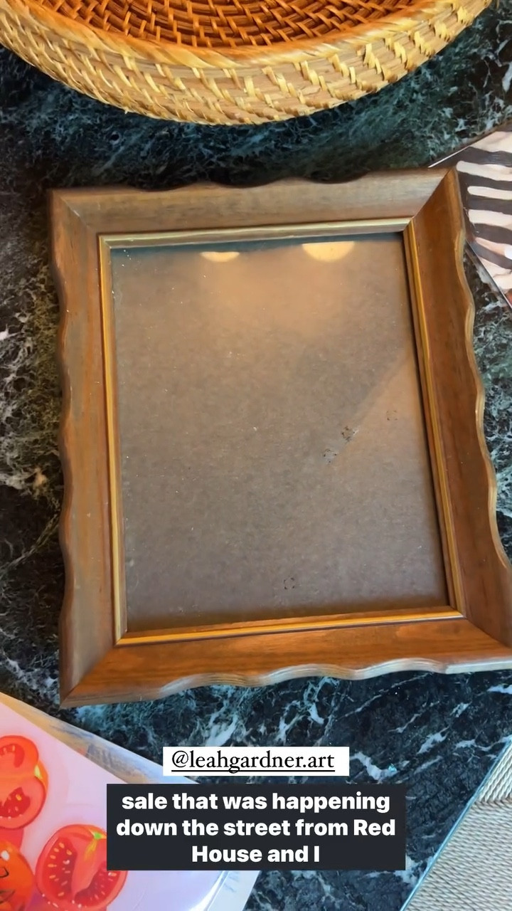 Adding final touches in the Red House kitchen today. We found this frame in a church rummage sale but I linked a few similar options. Thinking of putting a print from Leah Gardner.

#LTKHome #LTKVideo