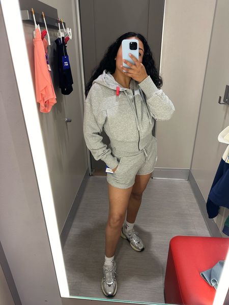 Cute gray set from Target! Love the zip up sweater (wearing a size small) but I didn’t love the shorts as much with the loose trim cut. Check out the video as to why but, I’ve linked both just in case you like them. 

Her Current Obsession, Target style, lounge set


#LTKShoeCrush #LTKFitness #LTKU