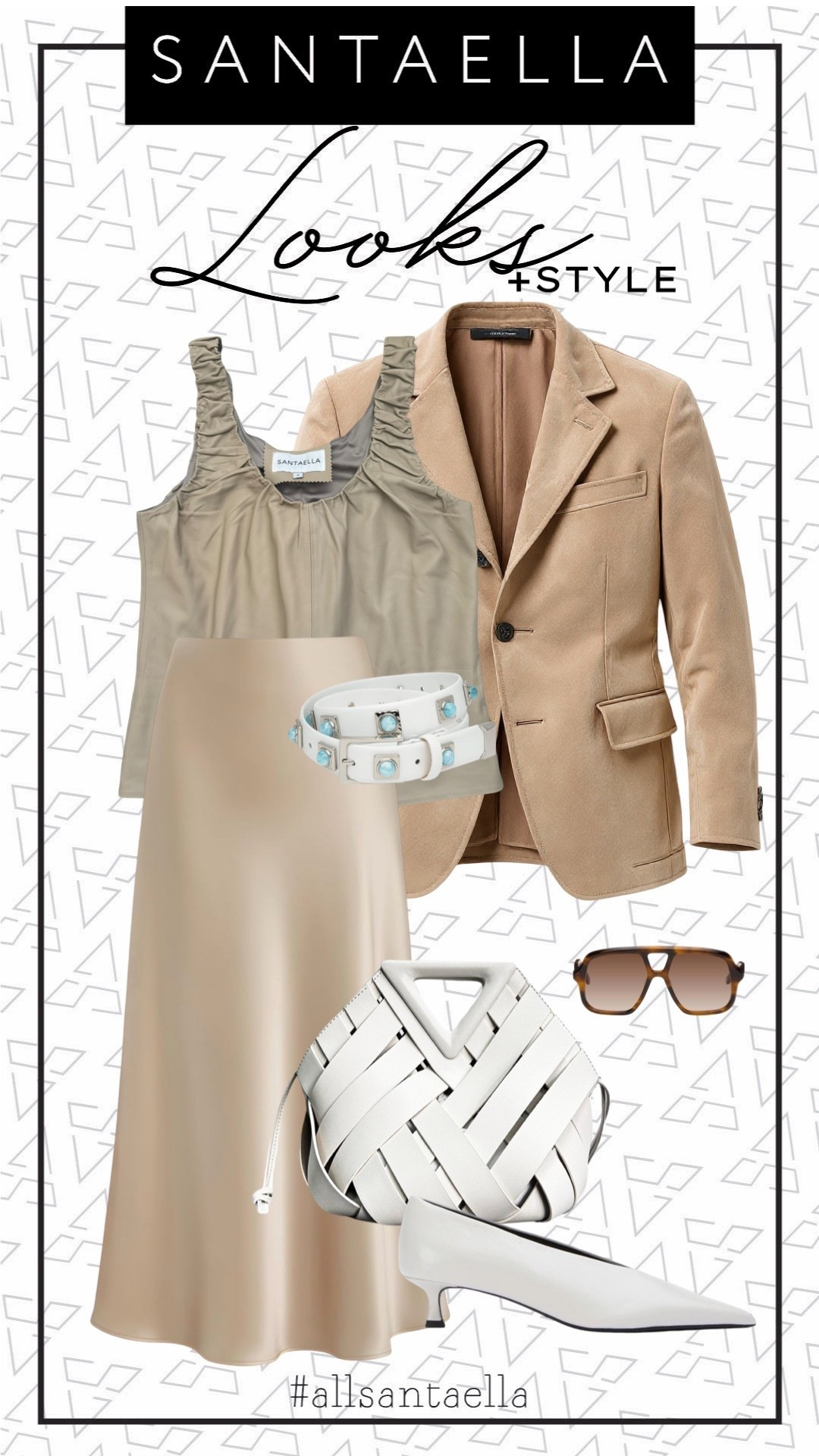 Soft neutrals, timeless style. 🤍

A silky slip skirt, delicate ruching, and the perfect suede blazer layered on top—this is the kind of outfit that feels effortlessly elevated from day to night. Finished with crisp white accessories and a touch of turquoise for a subtle pop of color.

Which piece would you wear first: the blazer or the belt? ✨

#OOTD #NeutralStyle #TimelessWardrobe #ClassicStyle #CapsuleWardrobe

#LTKootd #LTKSeasonal #LTKOver40