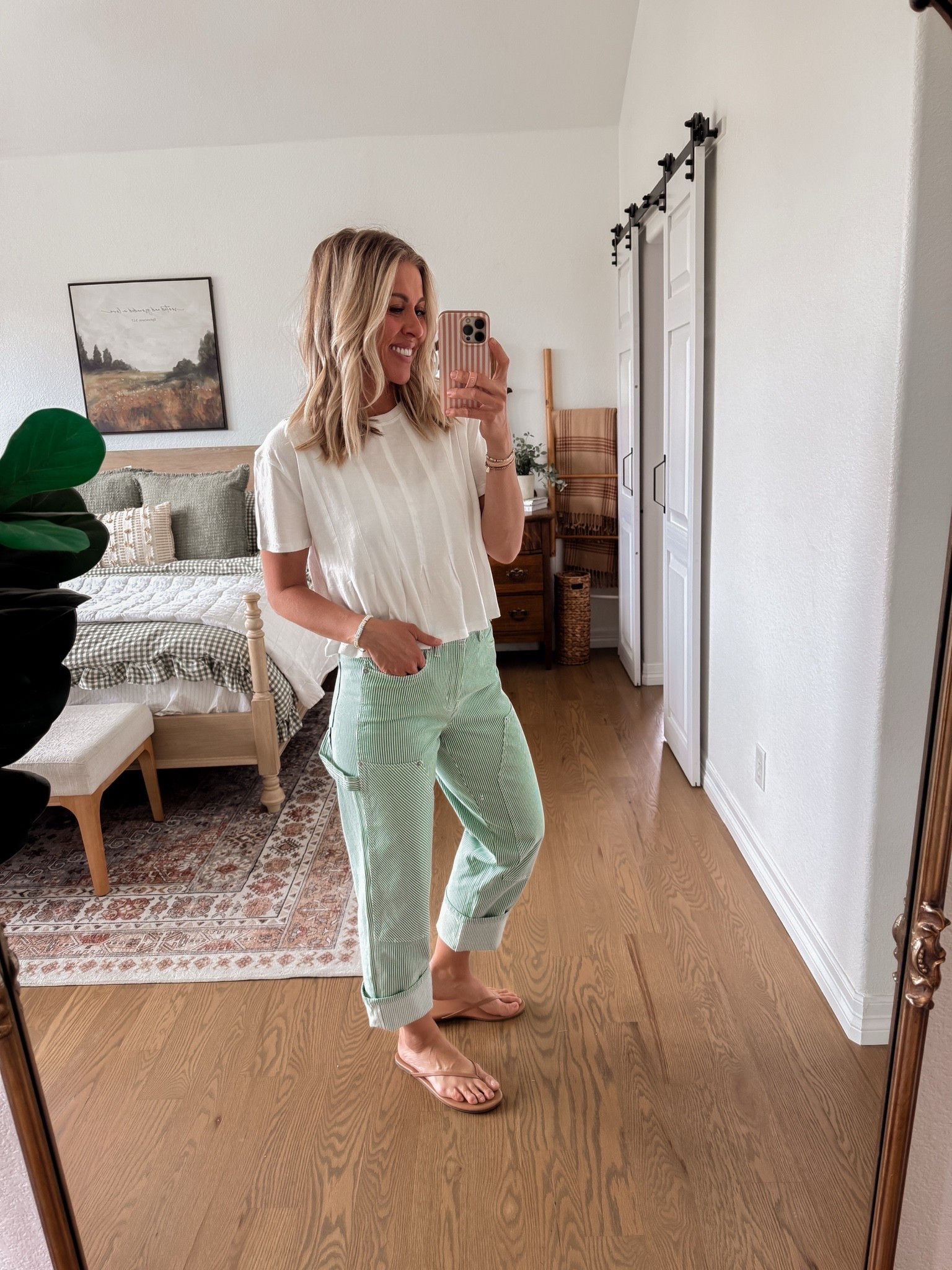 Still loving these Walmart pants!! Wearing my normal size.