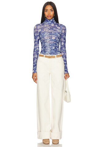 x Intimately FP Under It All Printed Bodysuit in Bluebell Combo | Revolve Clothing (Global)