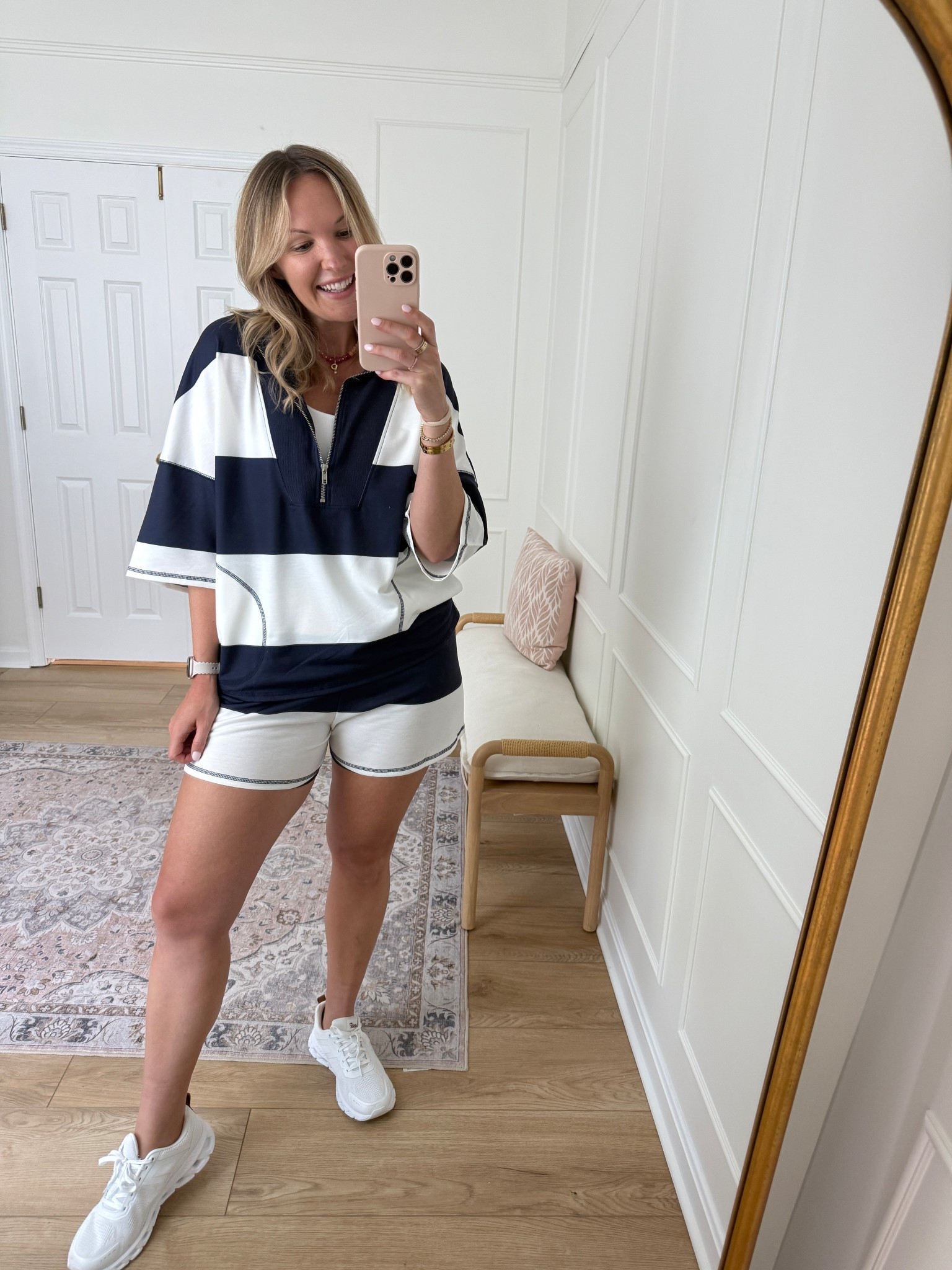 Sports mom - casual summer outfit - activewear - wearing a large 

#LTKmomlife #LTKActive #LTKMidsize