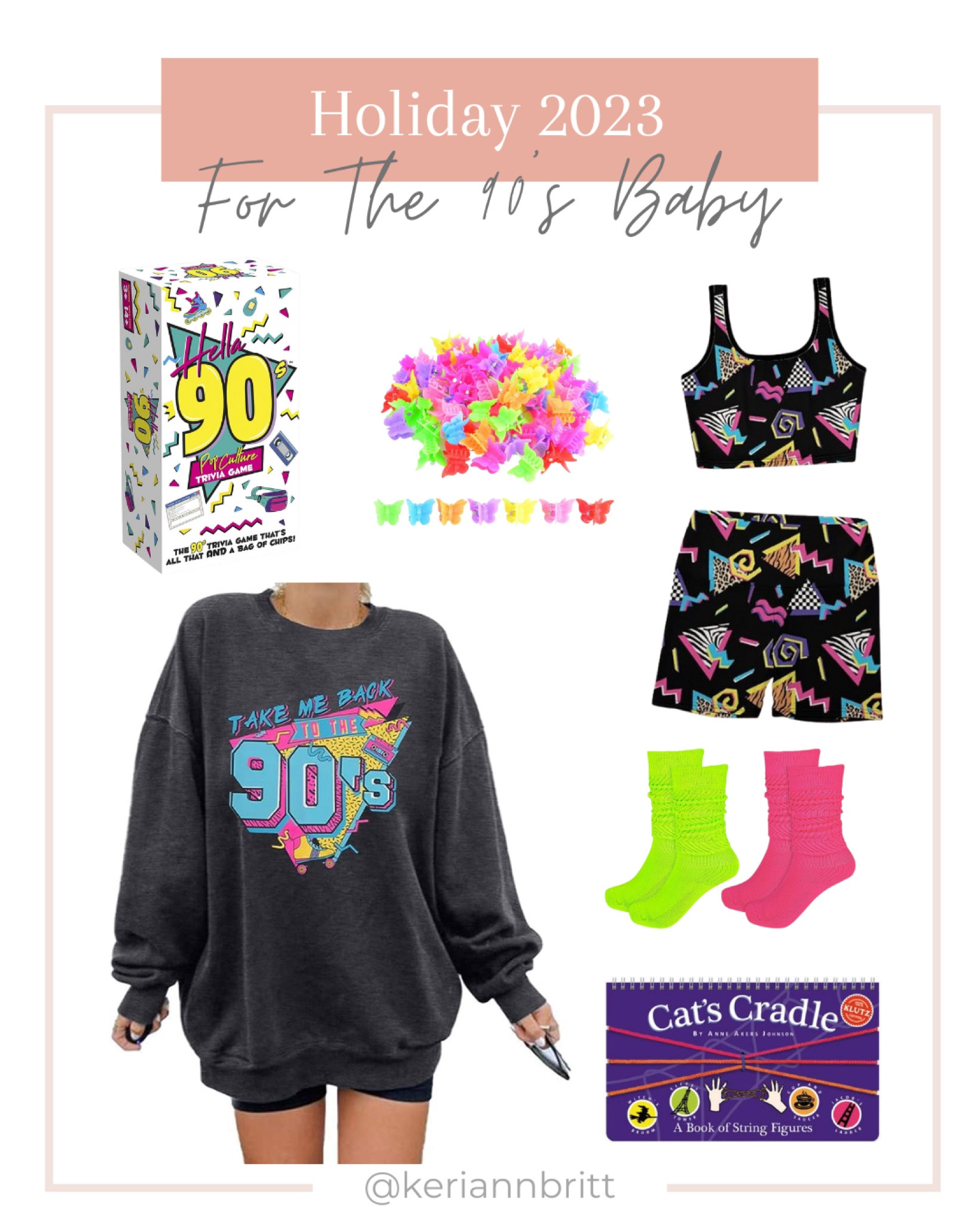 Gifts for the 90’s Baby

Holiday gift ideas / Christmas gifts / 2023 gift guide / holiday gifts / gifts for her / gift guide / stocking stuffers / 90’s apparel / 90’s outfit 

#LTKfindsunder50 #LTKGiftGuide