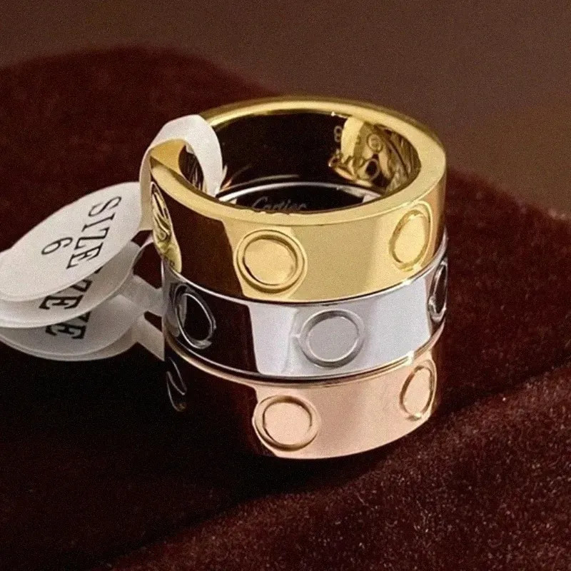 Designer Ring for Men and Women Luxury Classic Ring Titanium Steel Alloy Material Never Fade Non ... | DHGate