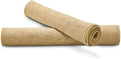 Burlap Table Runners 2 Packs 13x84 Inches Khaki Fall Table Runner Rustic Harvest Party Table Decorat | Amazon (US)