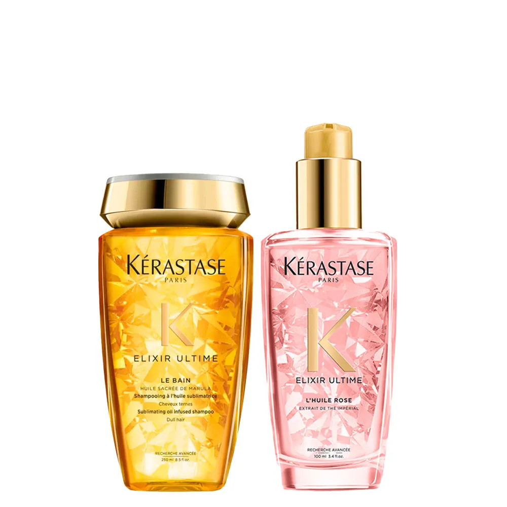 Kit Kérastase Elixir Ultime - Shampoo 250 ml + Óleo L'Huile Rose 100 ml - AMOBELEZA - Produtos ... | Amobeleza (BR)