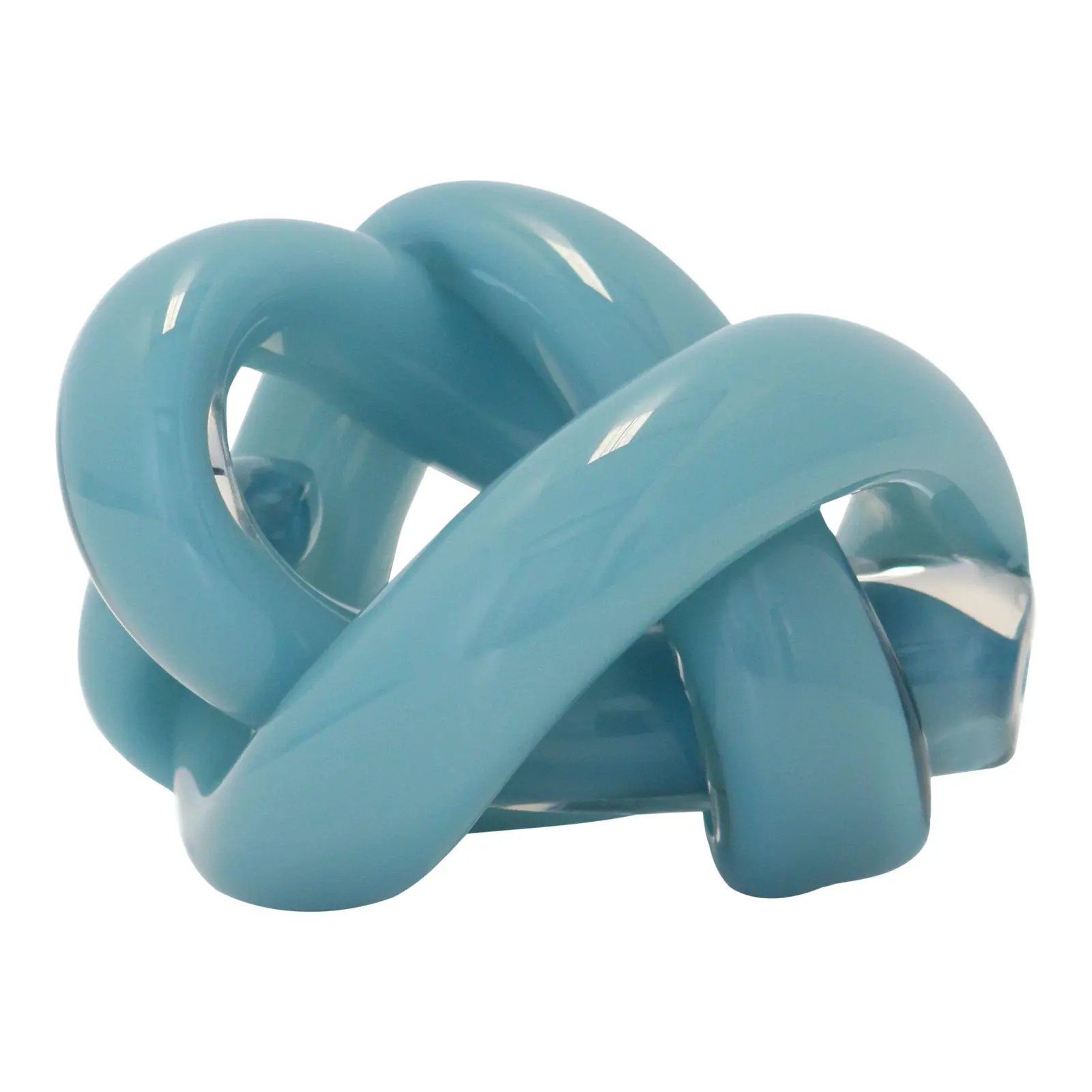 SkLO Wrap Object Glass Knot - New Blue | Chairish