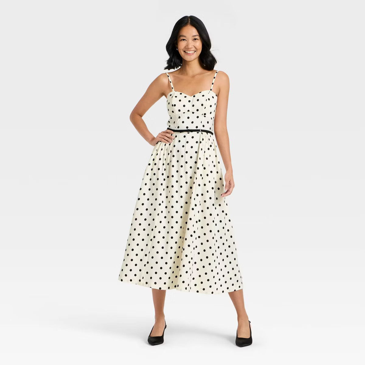 Women's Bow Belt Midi Dress - A New Day™ | Target