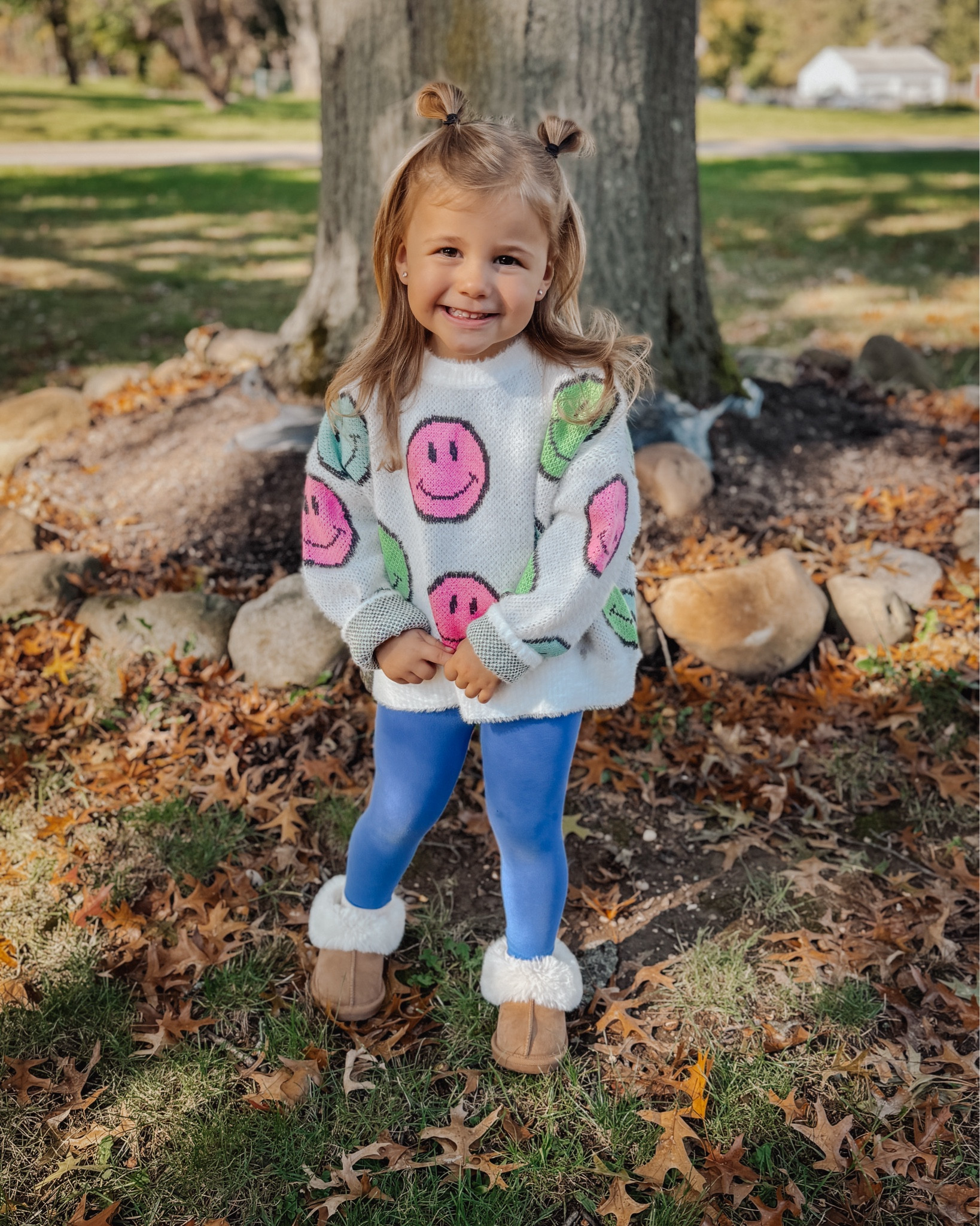 Cool kid fall outfit. Toddler outfit. 

Hadley is 3y/o and the sweater is an XS girls. (Usually Hadley wears a 4T or 5T oversize)

This sweater is so soft and so freaking fun and cute!

Bottoms are our favorite - Tea Collection. 

Shoes from Target 🤍

#LTKKids #LTKStyleTip #LTKSeasonal
