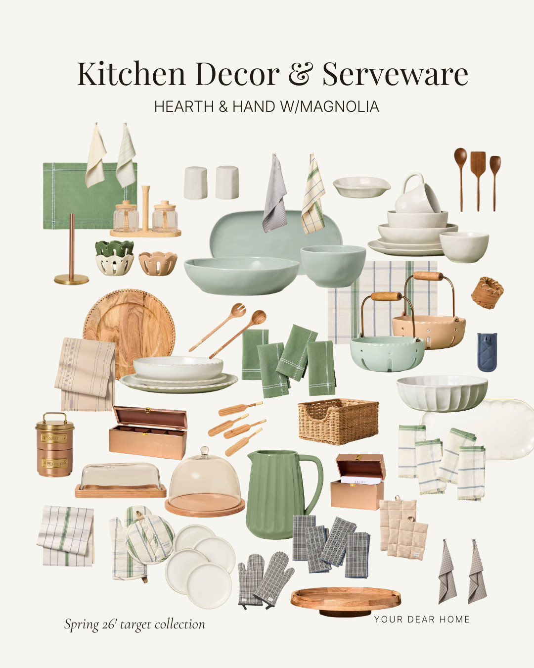 NEW Hearth & Hand Target Spring 2026 Collection is going live online 12/21!!!

This is their kitchen collection (mind you, not all of it, there's over 100 products!) Check out how stunning these are. Perfect for hosting spring parties and everyday use.  

 #LTKHome