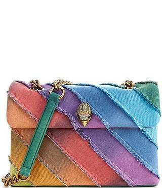 Kurt Geiger London Rainbow Denim Kensington Crossbody Bag - Denim | Dillard's