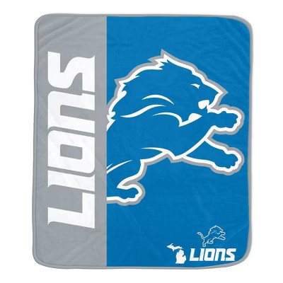 NFL Detroit Lions Ultra Soft Tailgate Throw Blanket | Target