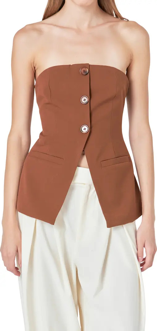 Endless Rose Button Strapless Top | Nordstrom | Nordstrom