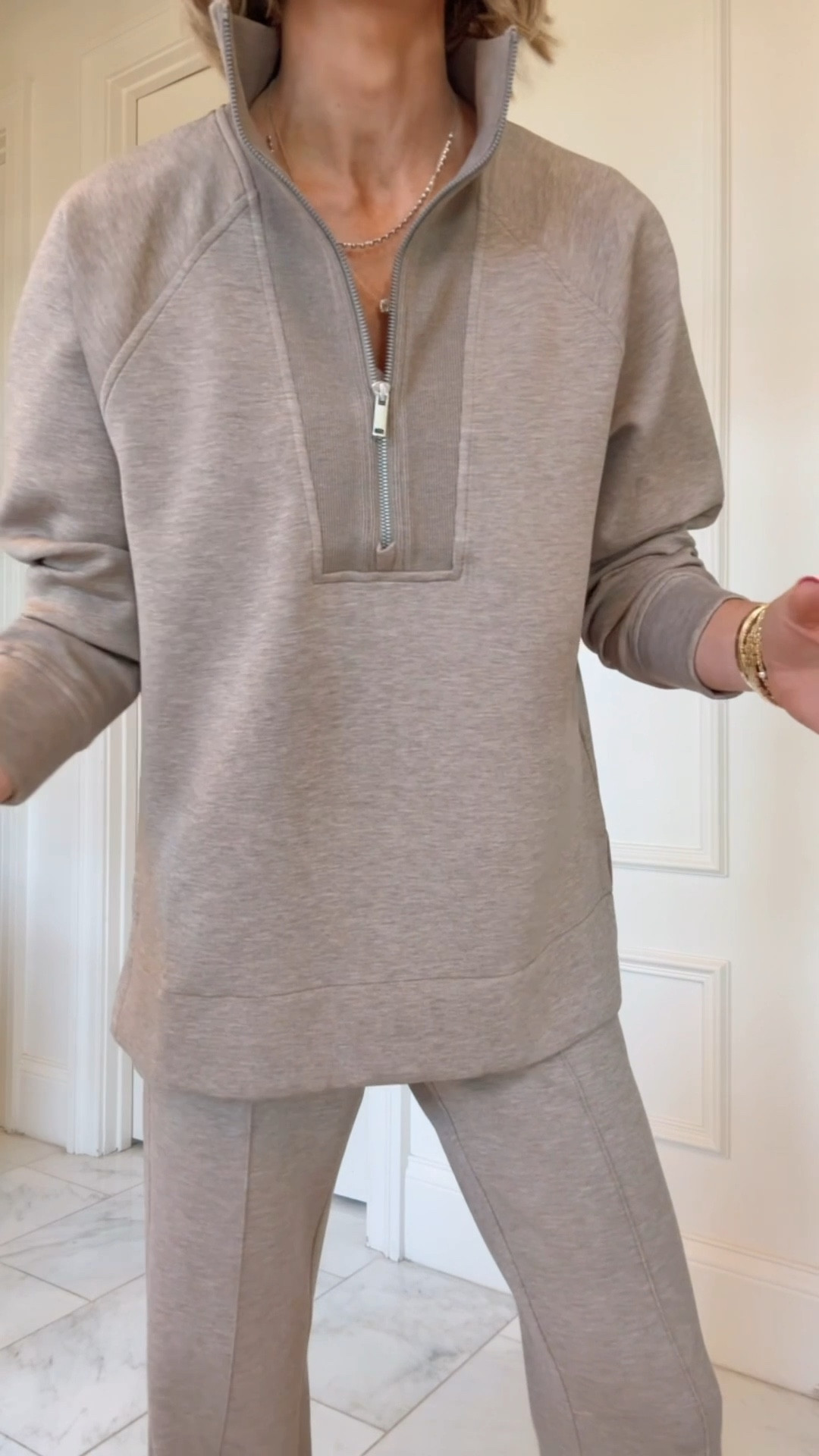 New air essentials @spanx love this matching set for the holiday. Perfect for travel, errands, lounging use code: BECKYXSPANX for 15% off first order & free shipping

#LTKHoliday