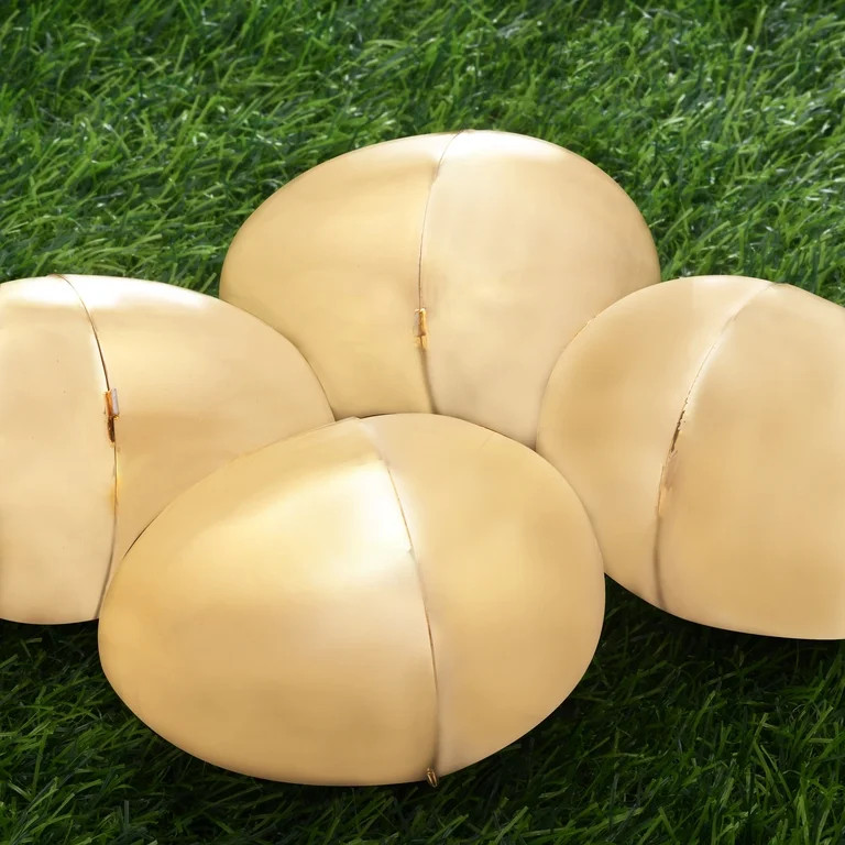 Gold Metallic Eggs, 4", 4 Count, Easter by Way To Celebrate | Walmart (US)