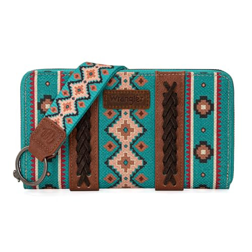 Wrangler Western Wristlet Wallet Purse for Women with Embroidery Credit Card Holder LG-WG2203-W006TQ | Amazon (US)