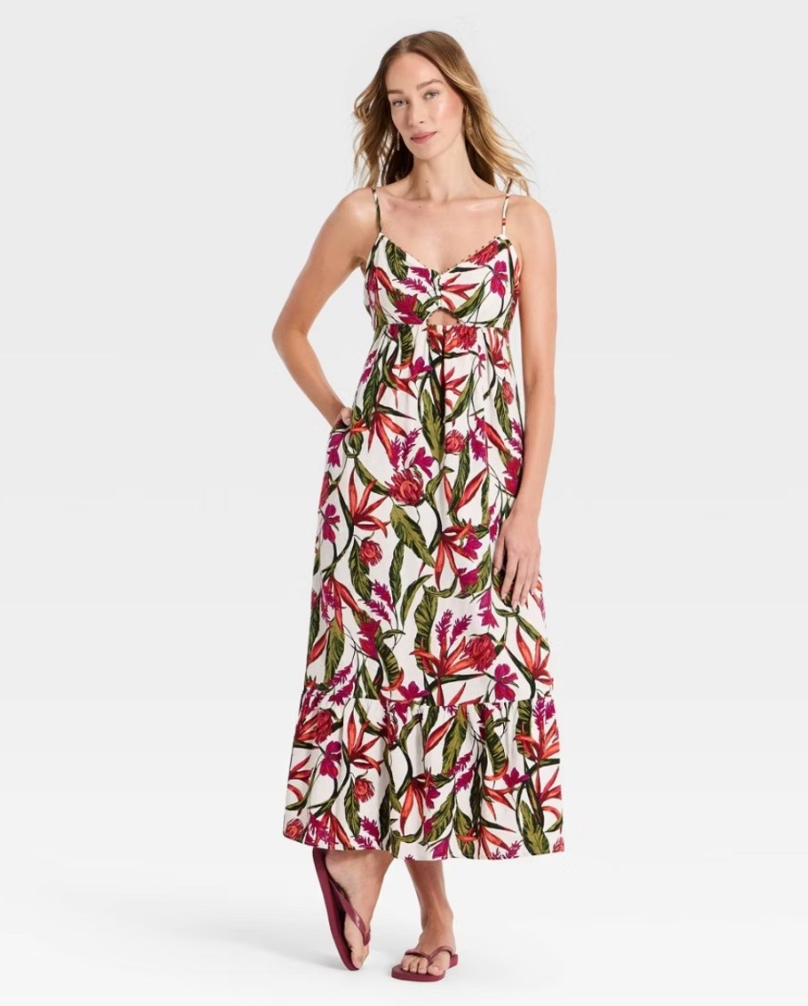 Ok yes yes yes to this dress! Perfect for vacation! Also comes in a neutral print 

#LTKMidsize #LTKPetite #LTKSeasonal