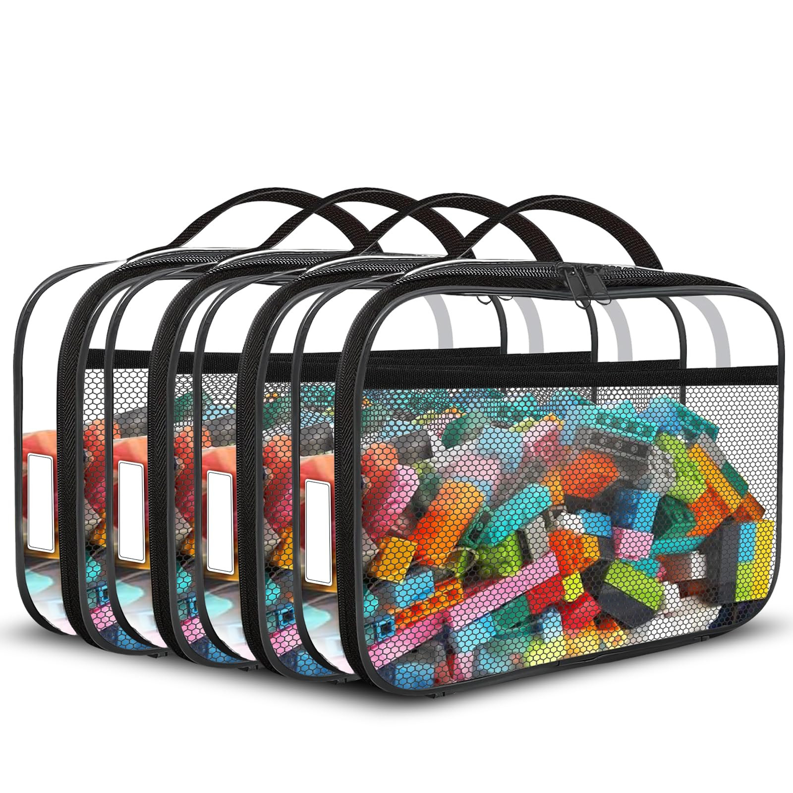 Toy Storage Bag, Car Toy Organization Bags, Activity Bags for kids, Traveling Carrying Case, Larg... | Amazon (US)