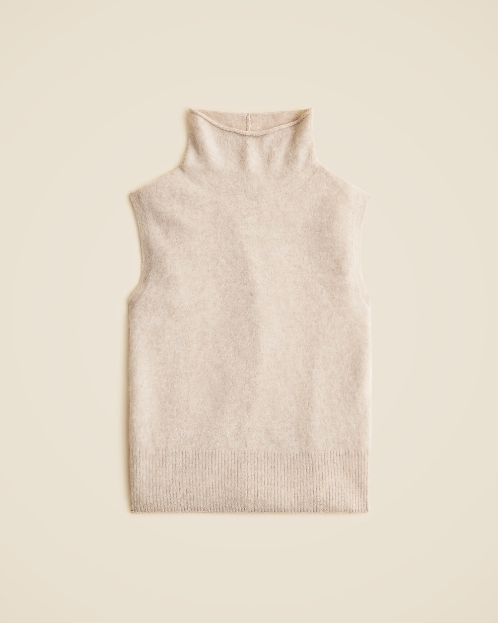 Brushed cashmere turtleneck sweater shell | J. Crew US