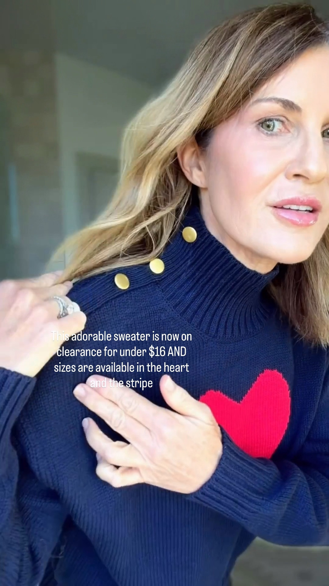 I’m wearing a medium in this cute sweater now on clearance 

#LTKOver40