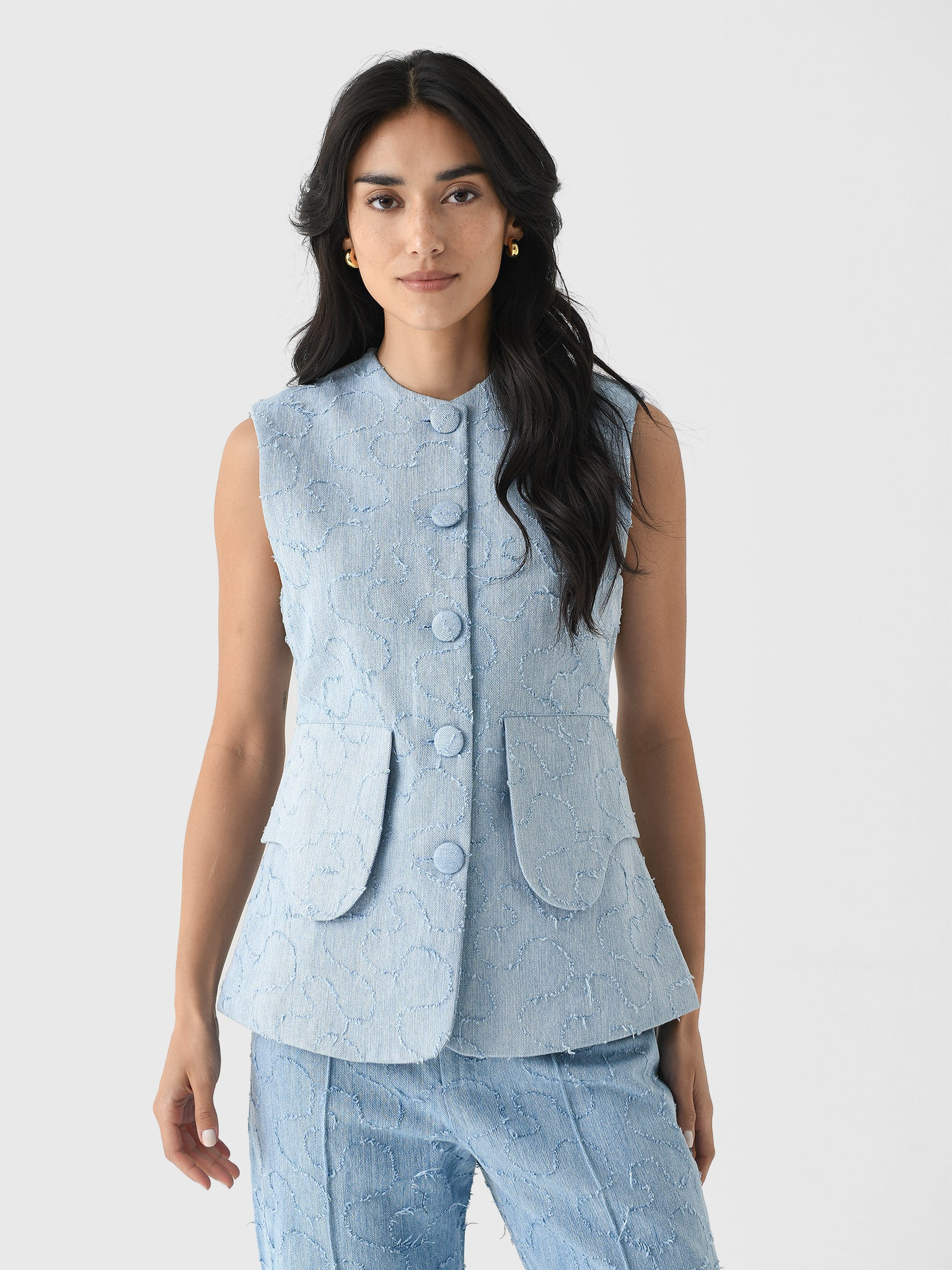 DESTREE
                      
                     Women's Marianne Line Denim Vest | Saint Bernard