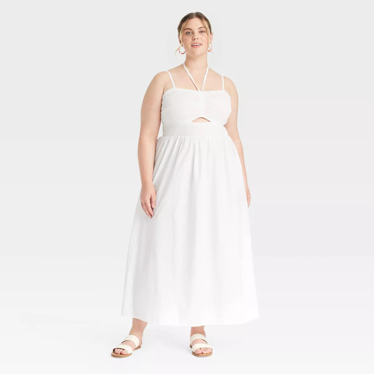 Women's Smocked Cut-Out Maxi Sundress - Universal Thread™ | Target