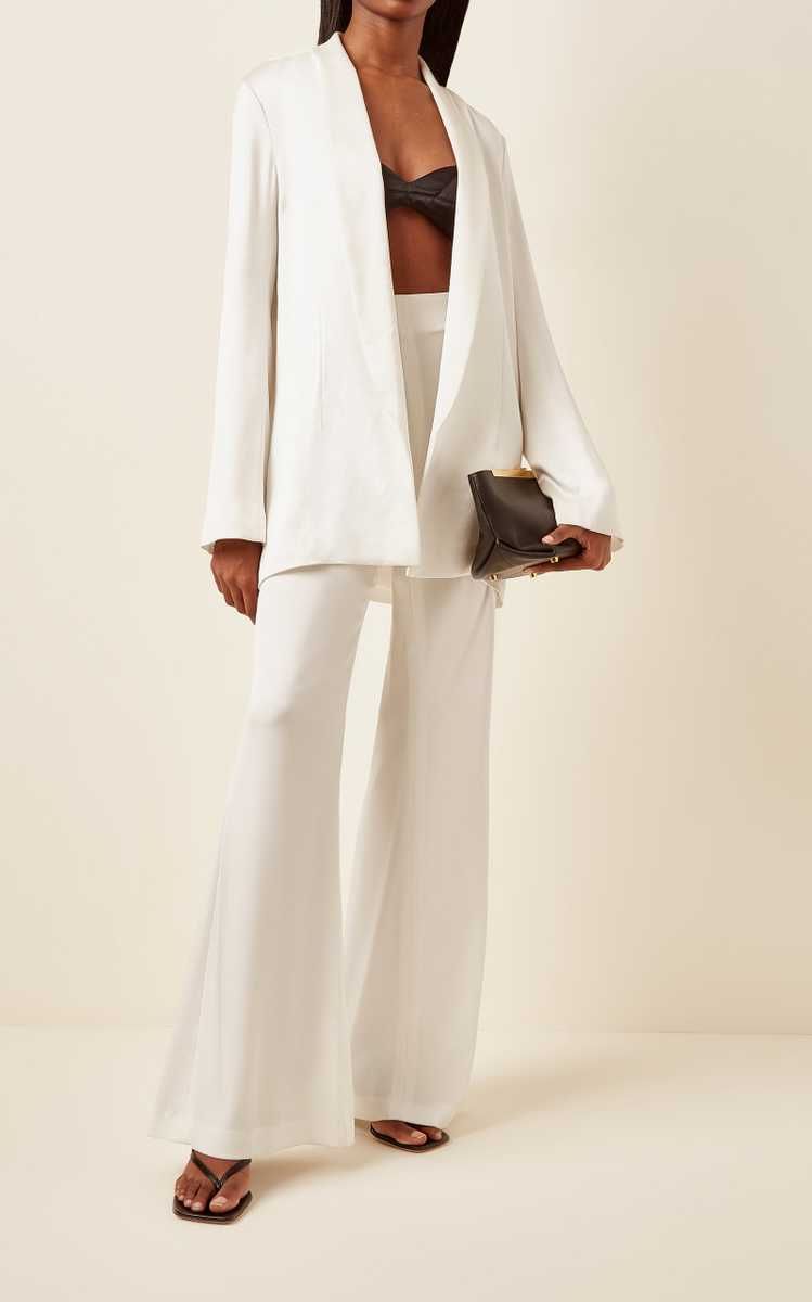 Julianne Oversized Satin Blazer | Moda Operandi (Global)