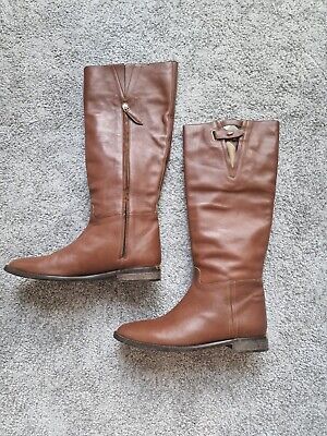 Burberry Brown Leather Mid-calf Boots  | eBay | eBay UK
