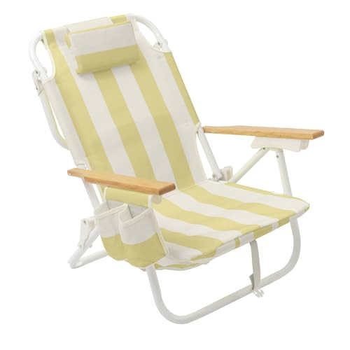 Sunnylife Deluxe Beach Chair | La Mer Limon Stripe | Amazon (US)