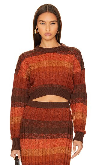 Ingram Knit Top in Rust Multi | Revolve Clothing (Global)