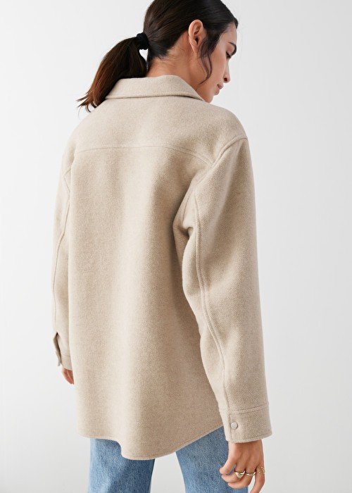 Oversized Wool Blend Workwear Shirt | & Other Stories (EU + UK)