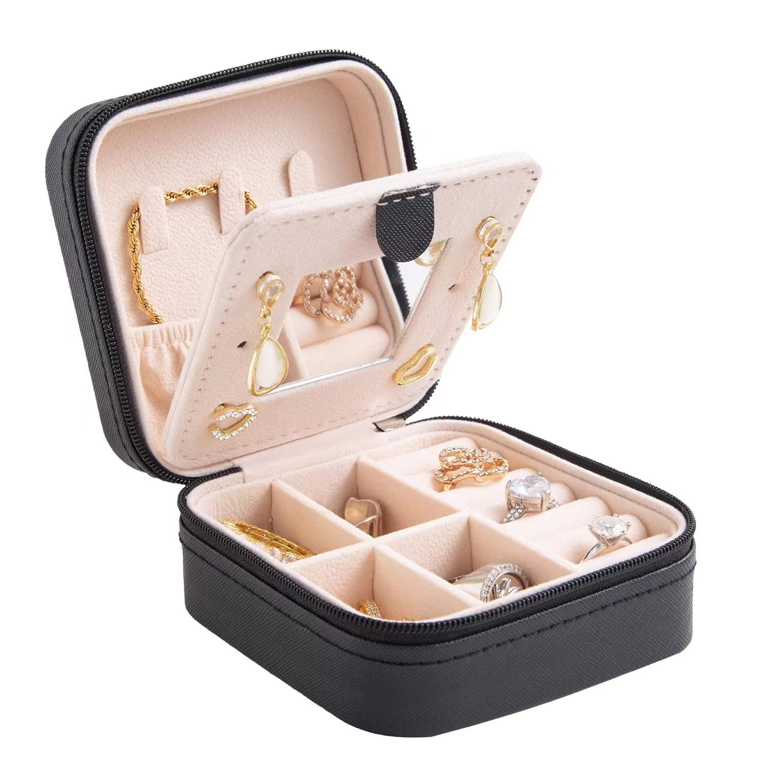 KElofoN Travel jewelry case Travel jewelry box Travel Jewelry Organizer Small Jewelry Organizer B... | Amazon (US)