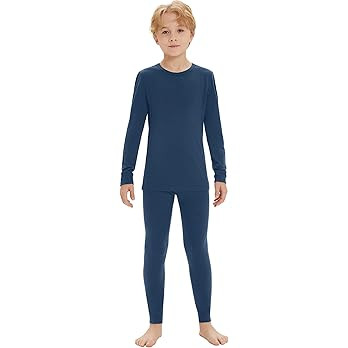 Iguana Unisex Kids 100% Merino Wool Base Layer Set Thermal Underwear Sets for Girls and Boys | Amazon (US)