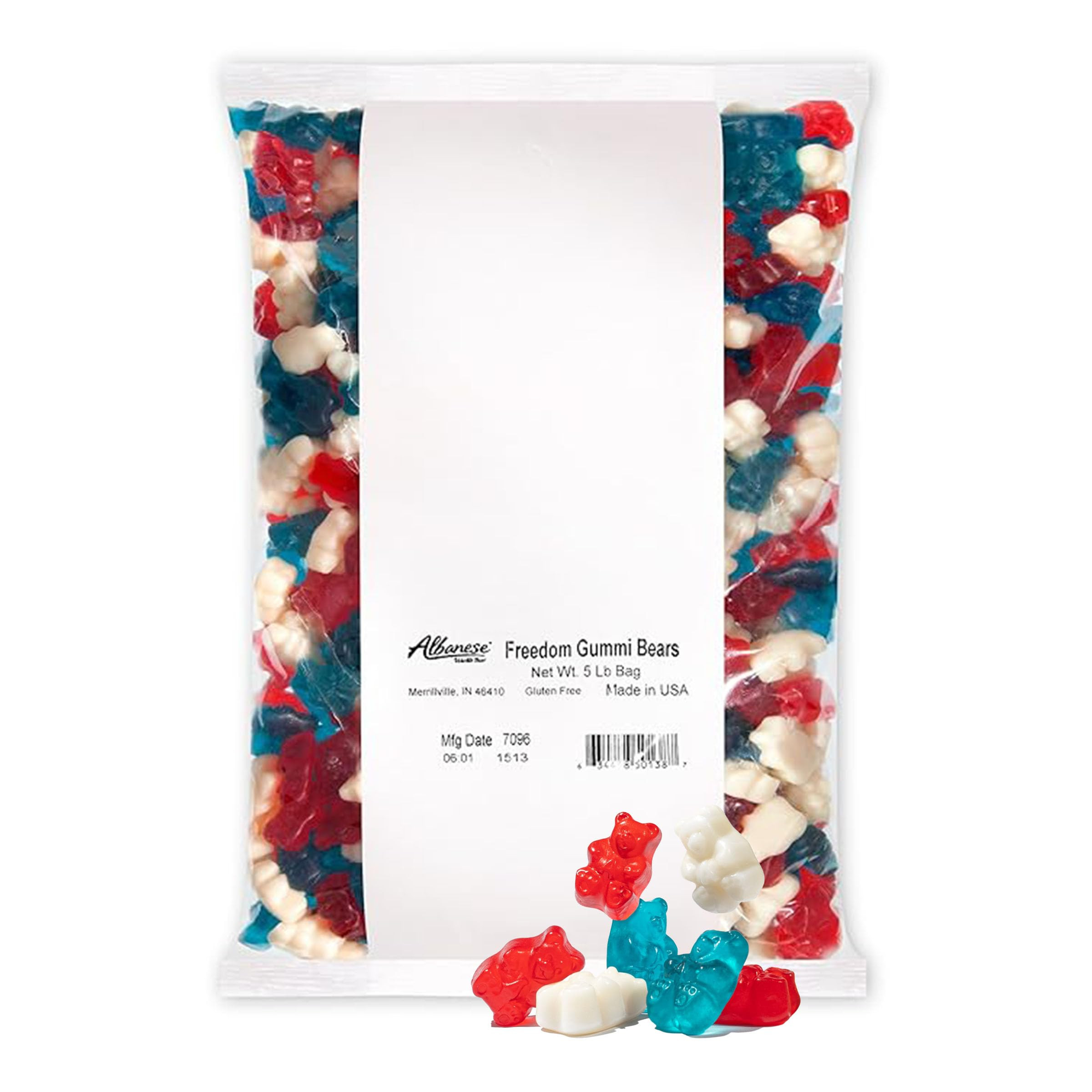Albanese Candy, Freedom Gummi Bears, 5 Pound Bag | Amazon (US)
